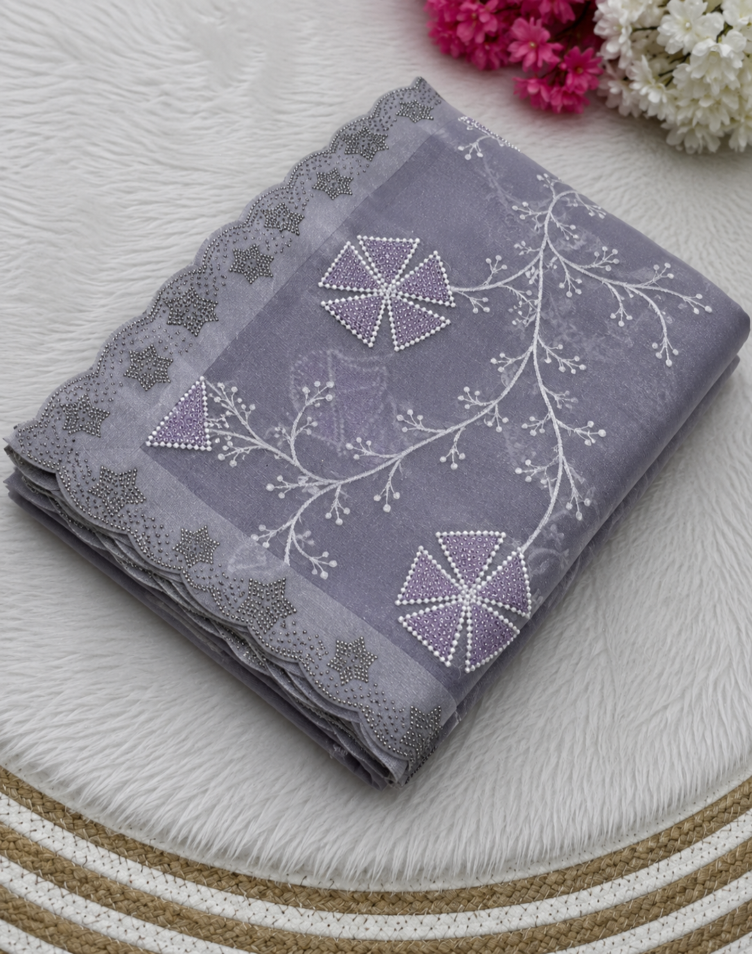 Luxury Soft Net Organza Saree For Festive & Party Wear